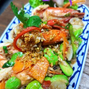 Stink Beans in Prawns
