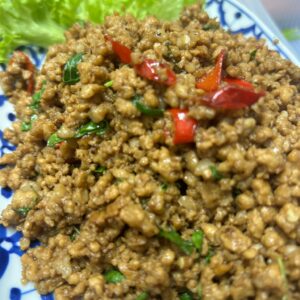 ผัดกระเพรา Stir Fried Thai Basil ( VEG. AVAIL)