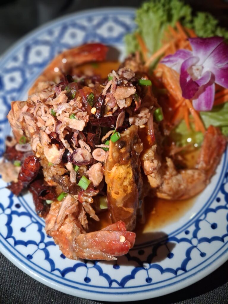 Jumbo Prawns in Tamarind Sauce: A Southern Thai Seafood Favourite at Thong Thai Bistro